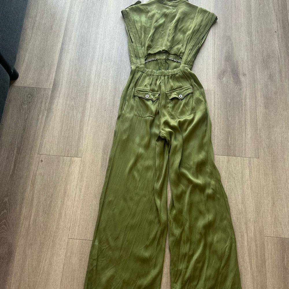 Anthropologie Sage Green Jumpsuit M - Picture 5 of 6
